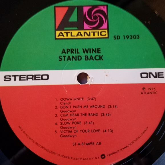 1982 April Wine "Stand Back" Vinyl Record - Picture 4 of 10